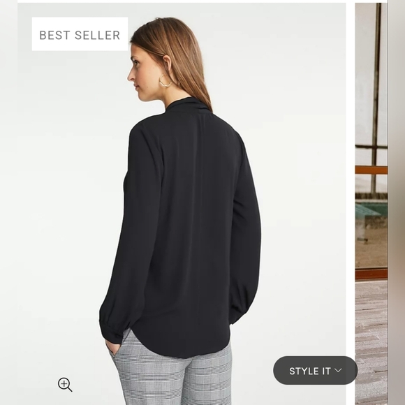 Ann Taylor Cream and Black Blouses (NWOT Black, NWT Cream) - Picture 14 of 16